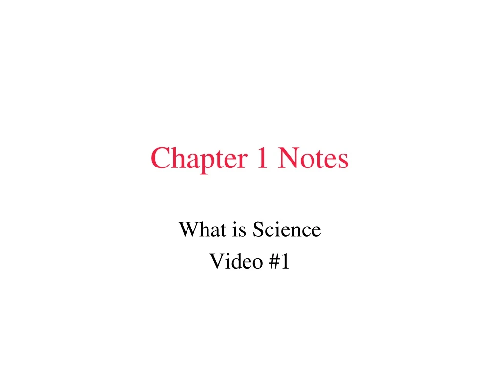 chapter 1 notes