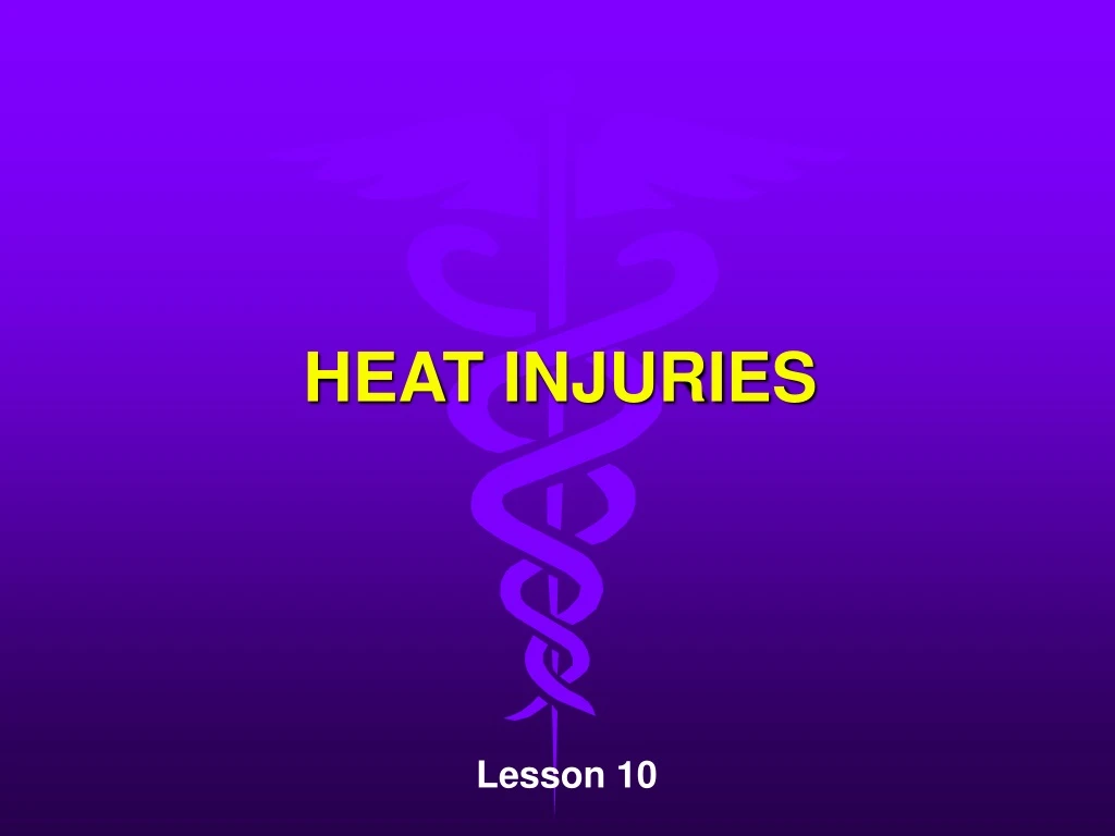 heat injuries