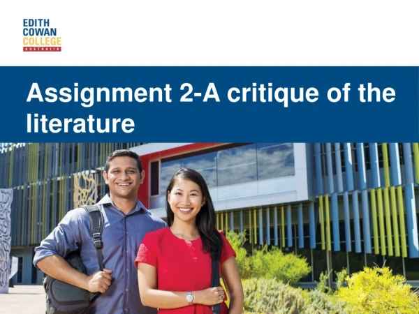 Assignment 2-A critique of the literature