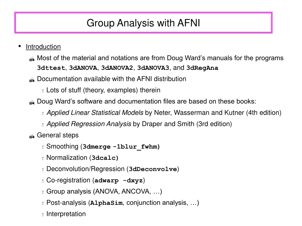 group analysis with afni