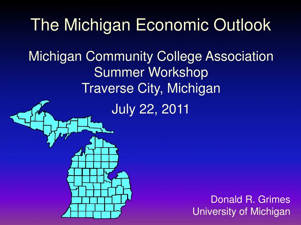 the michigan economic outlook