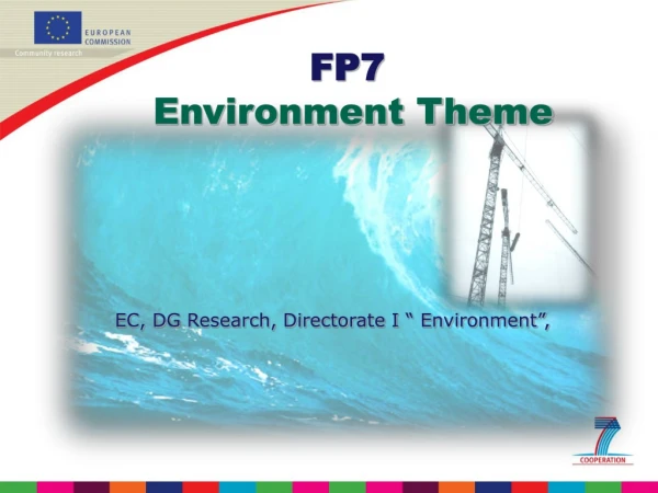 FP7 Environment Theme