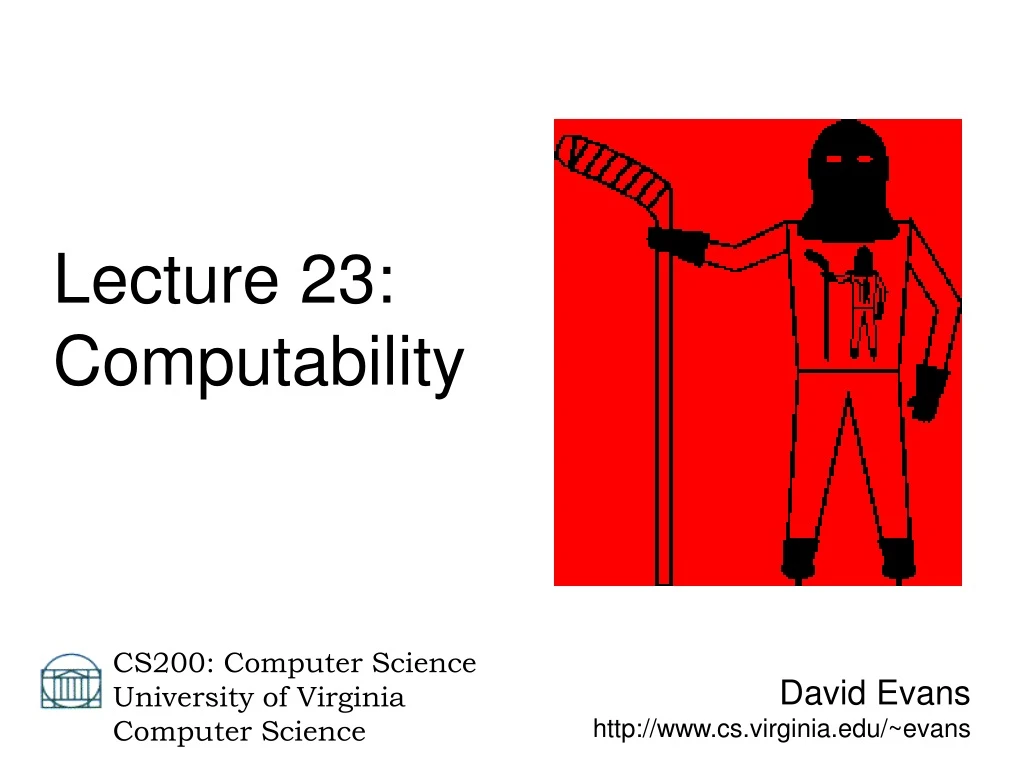 david evans http www cs virginia edu evans
