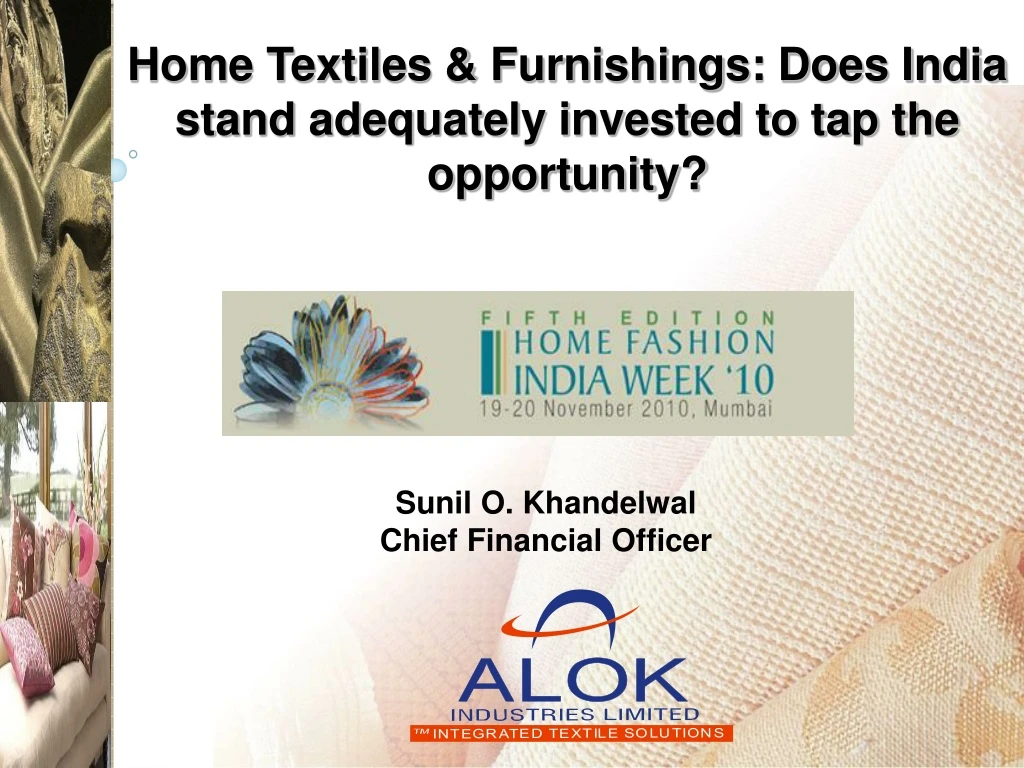 home textiles furnishings does india stand