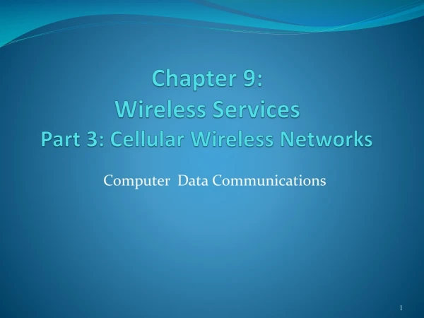 Computer  Data Communications