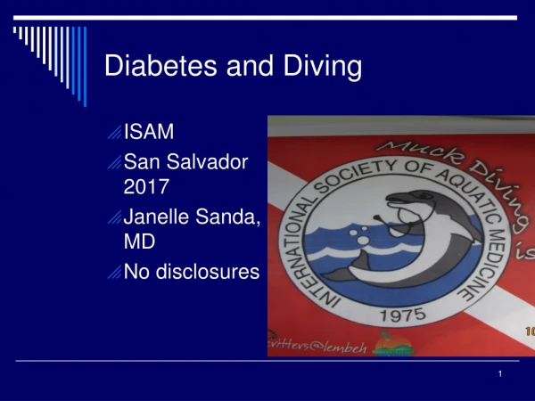 Diabetes and Diving