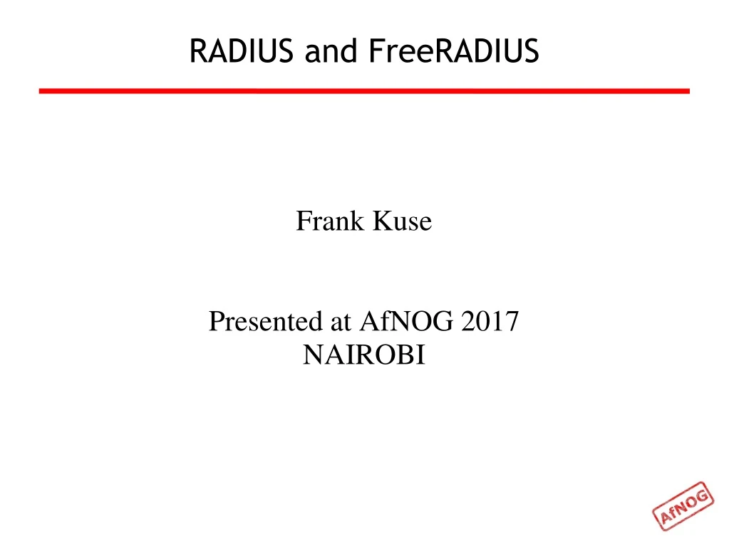 frank kuse presented at afnog 2017 nairobi