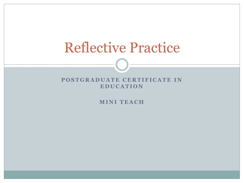 reflective practice