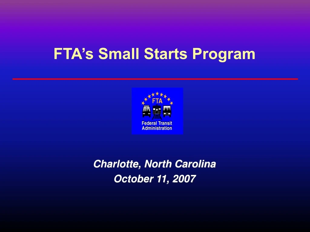 fta s small starts program