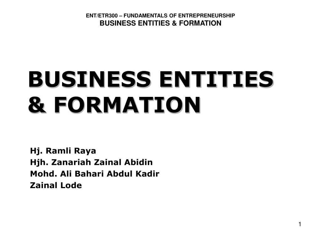 ent etr300 fundamentals of entrepreneurship