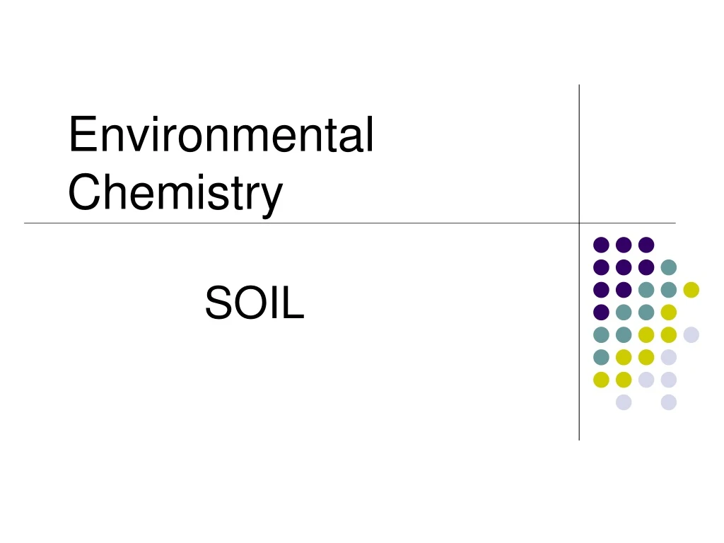 environmental chemistry