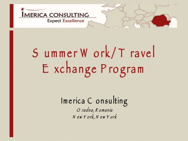 Summer Work/Travel Exchange Program