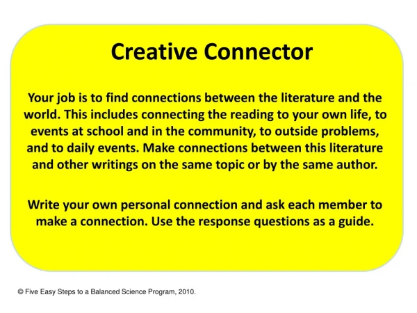 Creative Connector