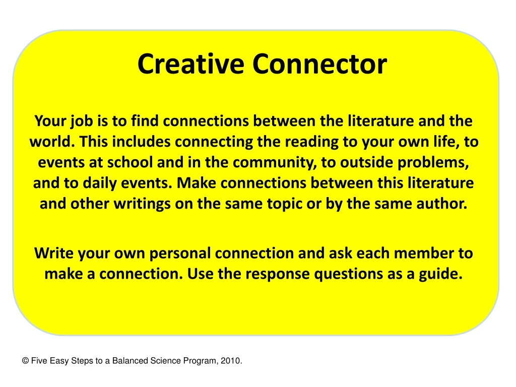 creative connector