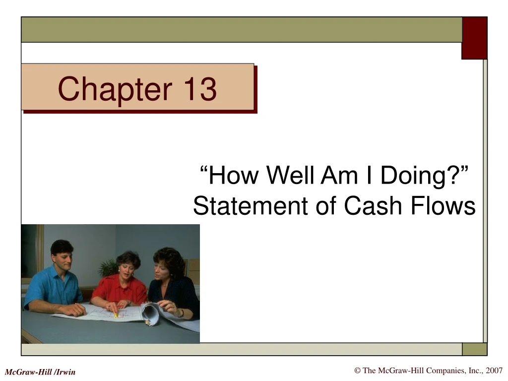 how well am i doing statement of cash flows