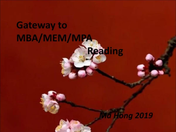 Ma Hong 2019