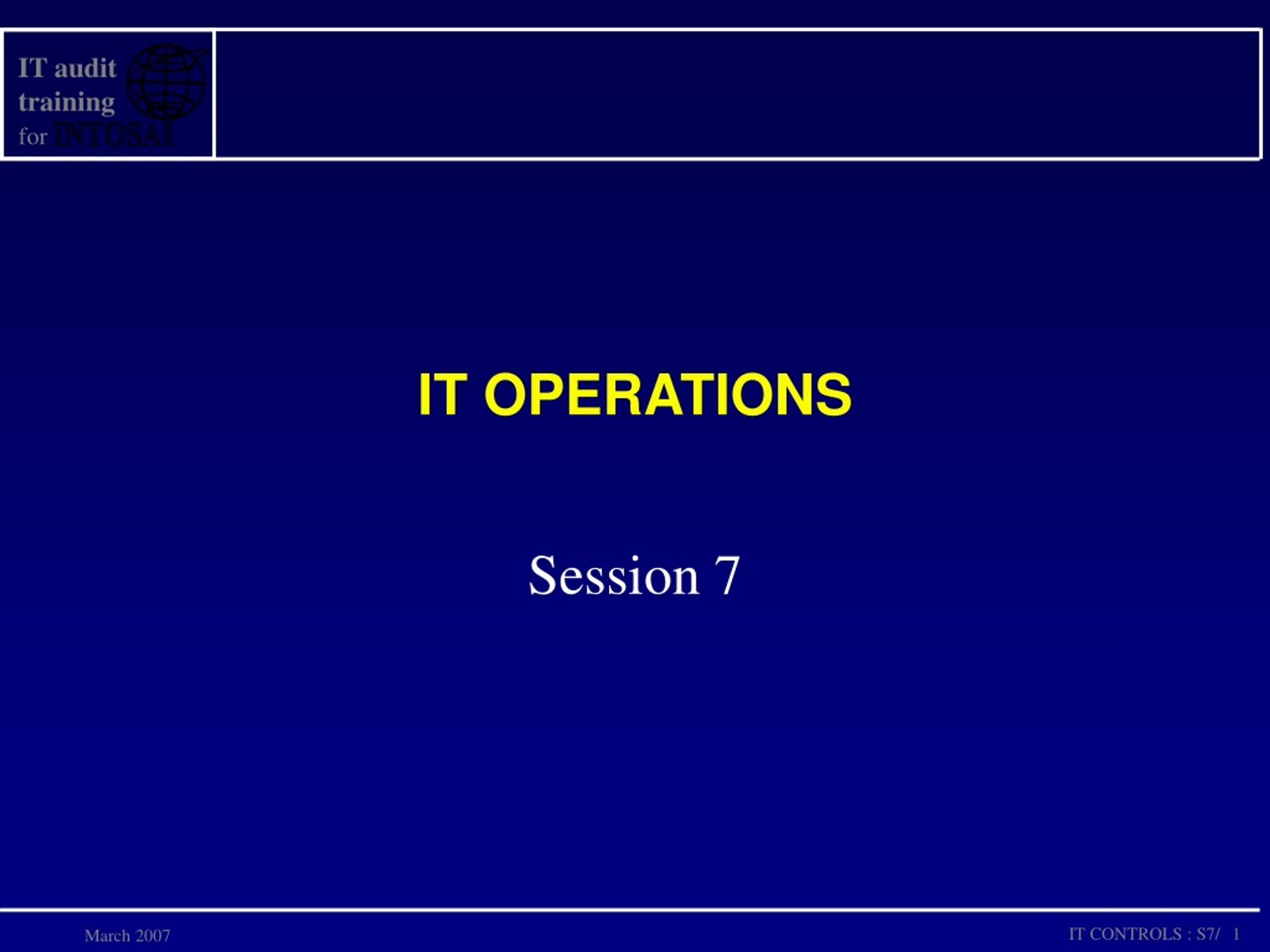 PPT - IT OPERATIONS PowerPoint Presentation, free download - ID:9235403