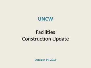 UNCWFacilities - Social and Behavior Science Renovation Update - slide 1