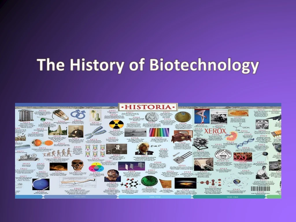 the history of biotechnology