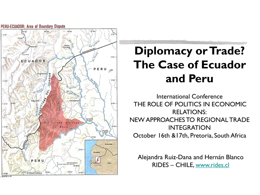 diplomacy or trade the case of ecuador and peru