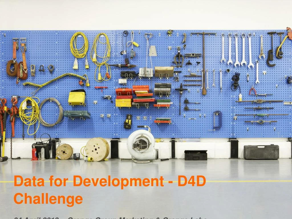 data for development d4d challenge 04 april 2013 orange group marketing orange labs