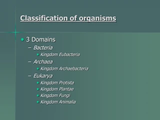 PPT - CLASSIFICATION OF ORGANISMS PowerPoint Presentation, free ...