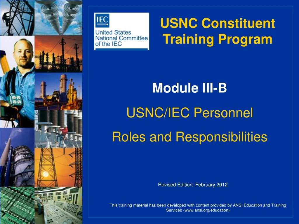 usnc constituent training program