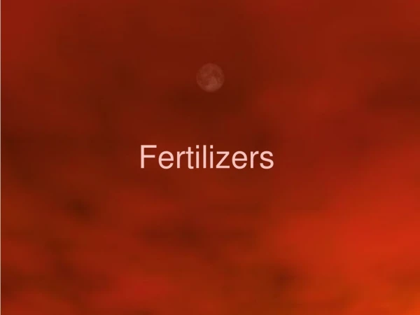 Fertilizers