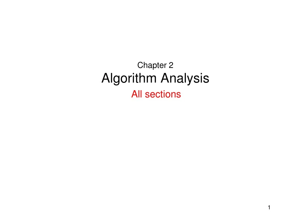 chapter 2 algorithm analysis