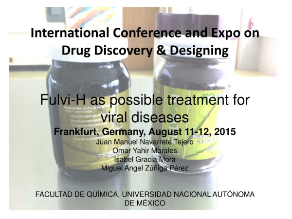 International Conference and Expo on Drug Discovery &amp; Designing