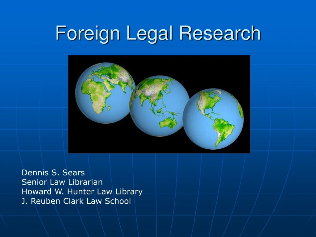 foreign legal research