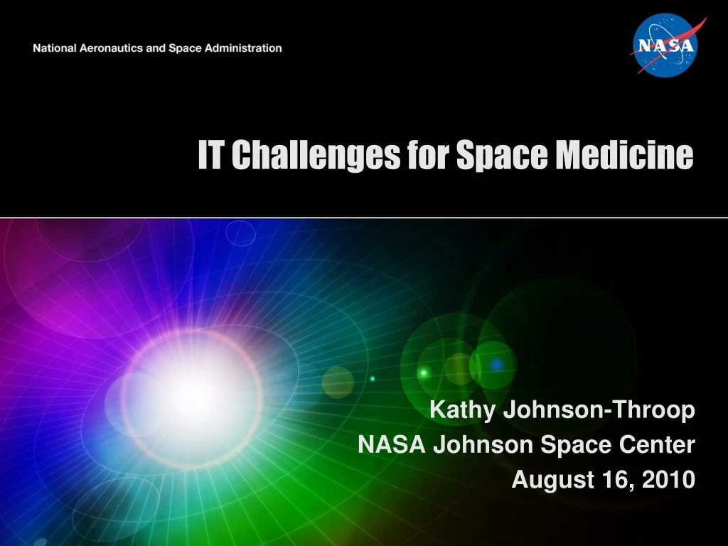 it challenges for space medicine