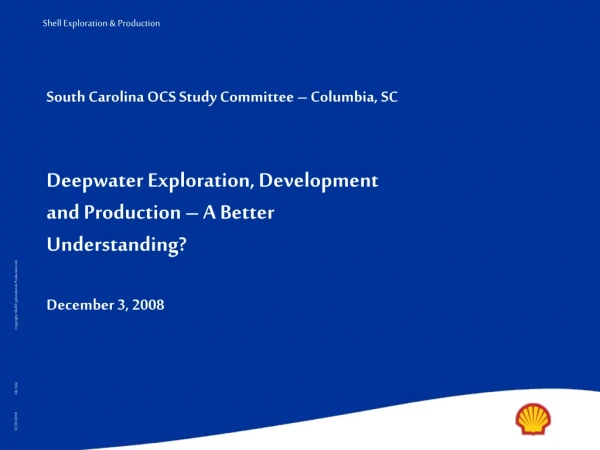 South Carolina OCS Study Committee – Columbia, SC