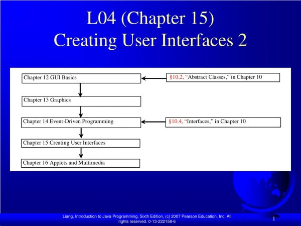 L04 (Chapter 15) Creating User Interfaces 2
