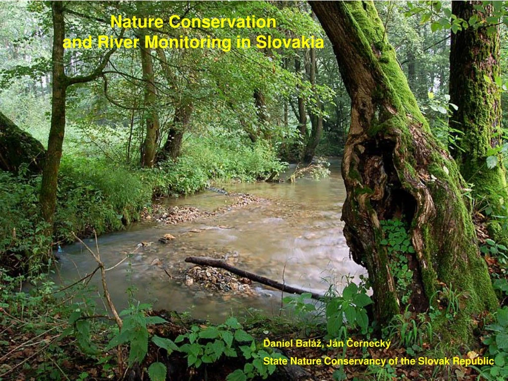 nature conservation and river monitoring