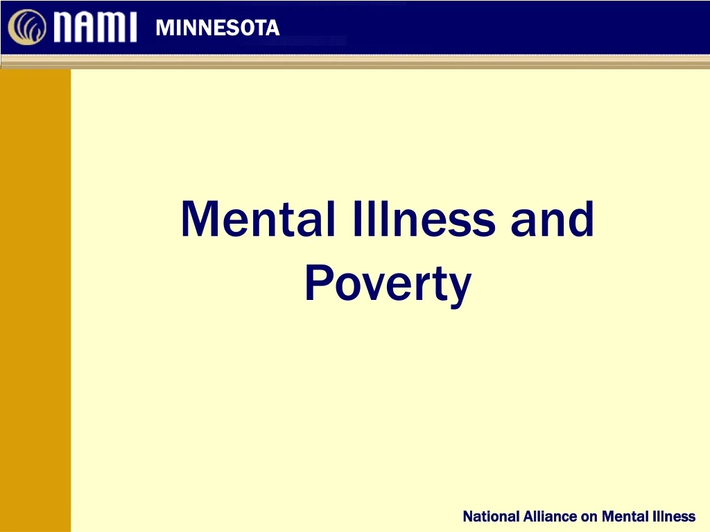 mental illness and poverty