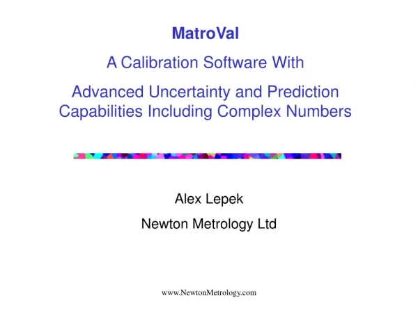 MatroVal A Calibration Software With
