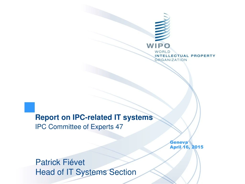 report on ipc related it systems ipc committee of experts 47