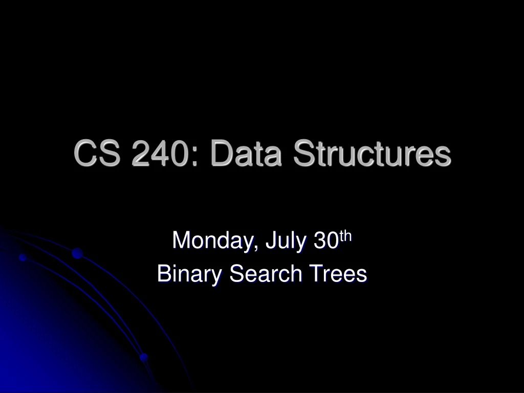 cs 240 data structures