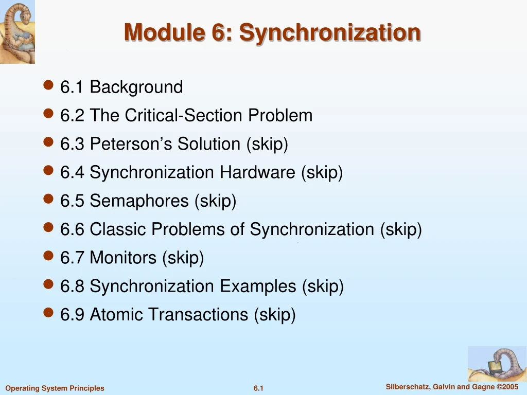 module 6 synchronization