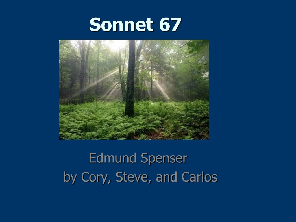 sonnet 67