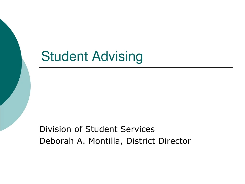 student advising