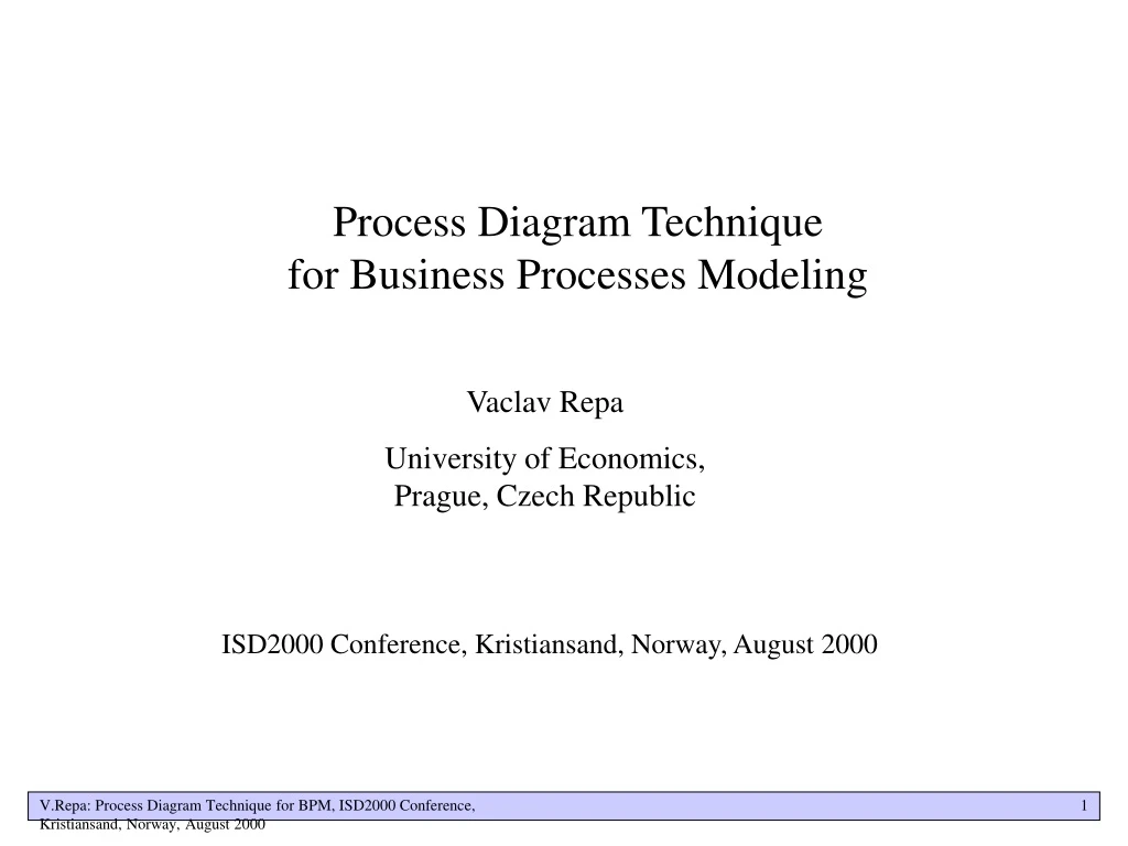 process diagram technique for business processes