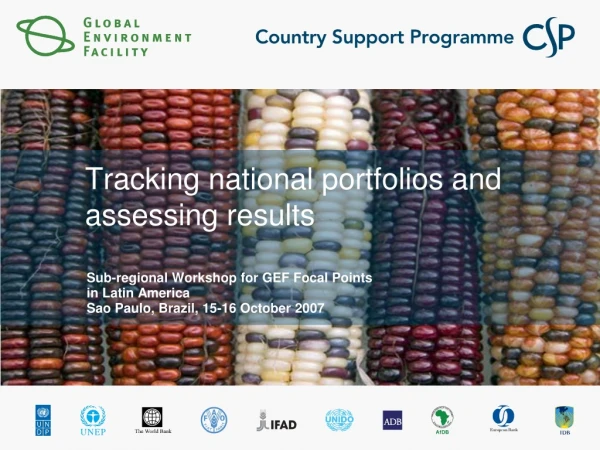 Tracking national portfolios and assessing results