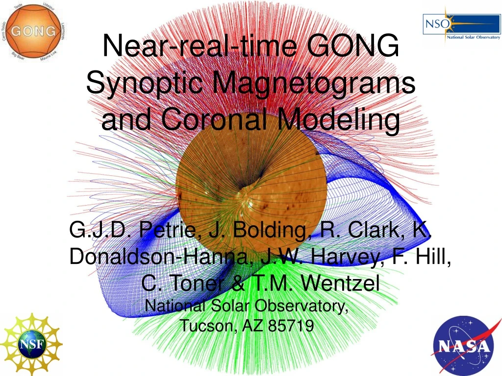 near real time gong synoptic magnetograms