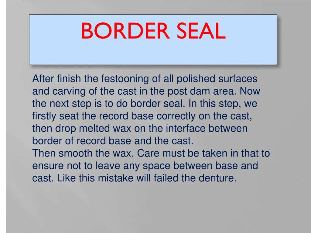 border seal