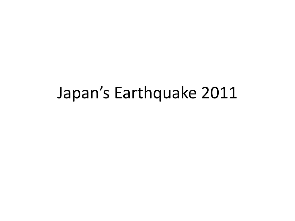 japan s earthquake 2011