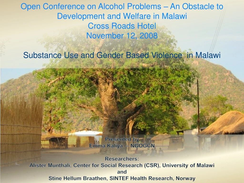 open conference on alcohol problems an obstacle