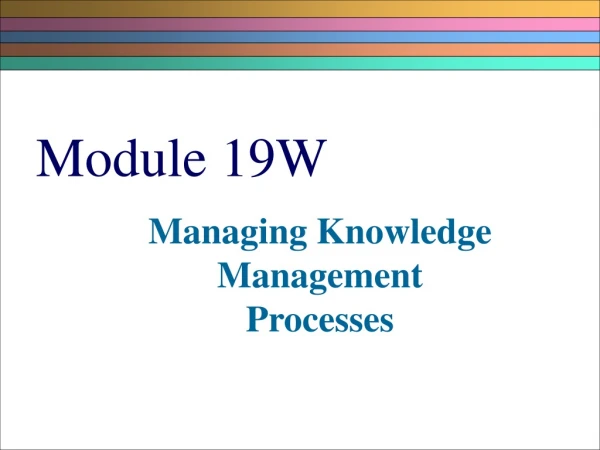 Module 19W