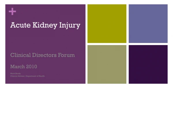 Acute Kidney Injury